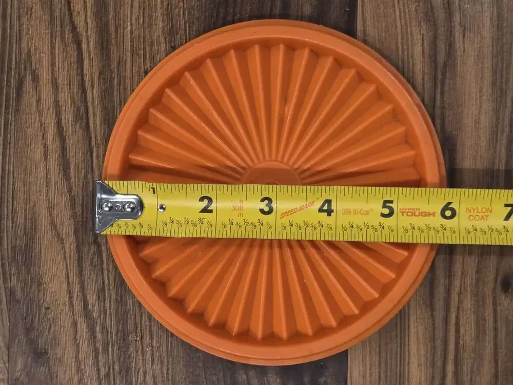 Vtg Tupperware Burnt Orange Starburst Replacement Lid 810-22 ~5.5/6